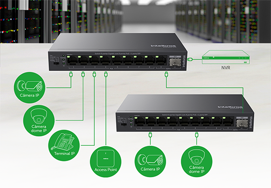 Switch 9p Gigabit 4p Poe S1010G-PA