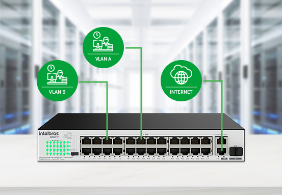Switch 24 Portas Poe S1026F-P